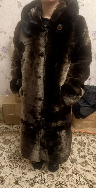 Шубы: Шуба, Длинная модель, Турция, С капюшоном, XL — 2