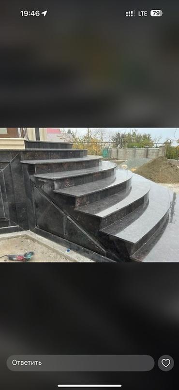 Фасадные гранитные плитки: Гранитные бордюры/плитняк для благоустройства - Материал: натуральный — 4