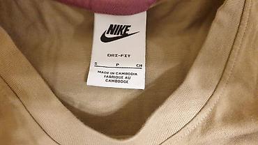 nike tech flecce: Мужская футболка, S, Nike, Б/у, цвет - Бежевый, Самовывоз — 3