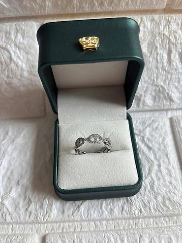 Prstenje: Prstenovi sa cirkonima podesivi– elegantni modeli. - Boja metala — 6