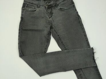 szara spódnice jeansowe: Jeans, XS (EU 34), condition - Good