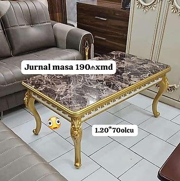 tonqal: Yemək və jurnal masaları dəstləri 1) 6 nəfərlik yemək masası + 6 ədəd — 4
