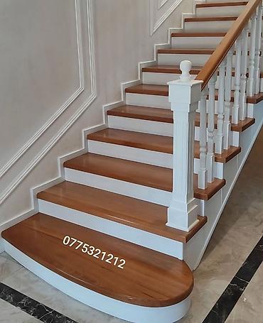 Pilləkən məhəccərləri: Yeni Pilləkən məhəccəri, Taxta, Pulsuz çatdırılma — 7