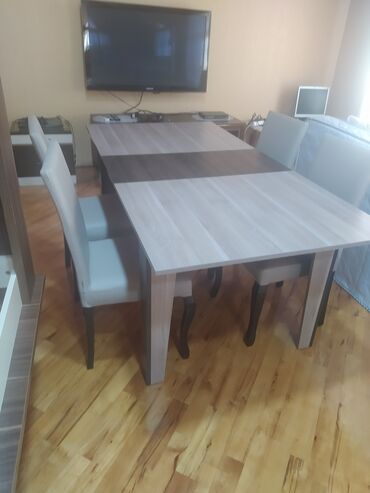 oturacag uzlukleri: Qonaq otağı üçün, Yeni, Açılan, Dördbucaq masa, 4 stul