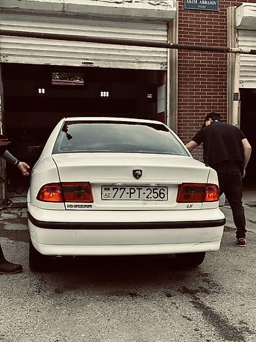 авто азербайджан: İran Khodro Samand LX sedan - Kuzov: 4 qapılı, ağ rəng, arxa və ön — 2