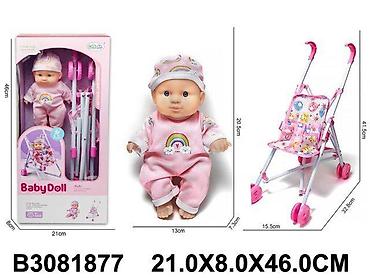 cipela auto: Lutka beba 187709-K sa kolicima – igračka za devojčice 3+ Opis: - — 1