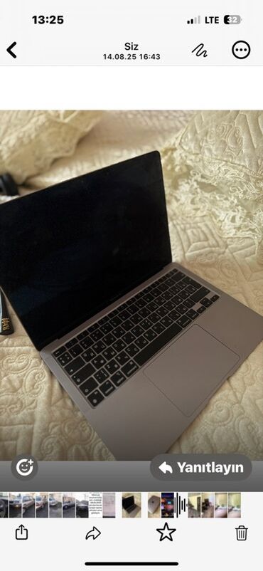 Monitorlar: Apple MacBook Air (M1, 2020) – Space Gray Texniki xüsusiyyətlər: -