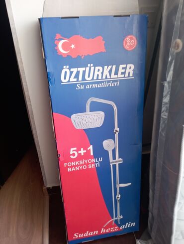 Unitazlar: Öztürkler markasına aid, 5+1 funksiyalı hamam dəsti. Bu dəstə duş