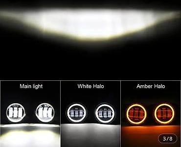range rover on susesi: "WRANGLER" tipli, 3 funksiyalı LED farlar. Həm "ANGEL", həm dönmə — 4