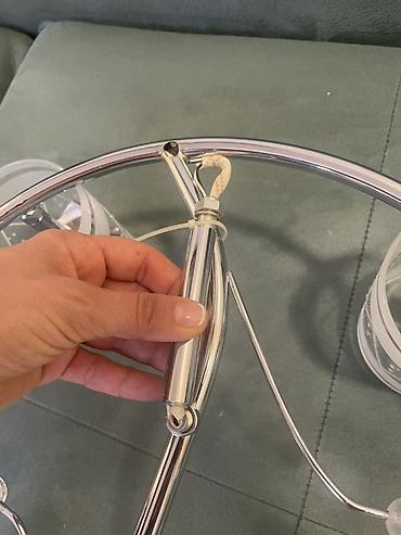 tavan ucun ventilyator: Çılçıraq, 4 lampa, Metal — 5