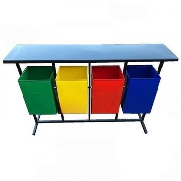 Мусорные урны: Уличные урны металлические с козырьком - Назначение: для общественных — 4