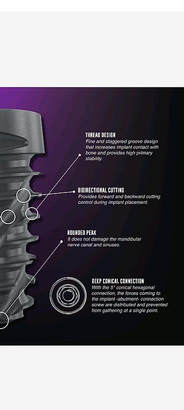 Digər tibbi məhsullar: Qiymətə abatmentdə daxildir. Powerbone Dental Implant – SLA Active — 5