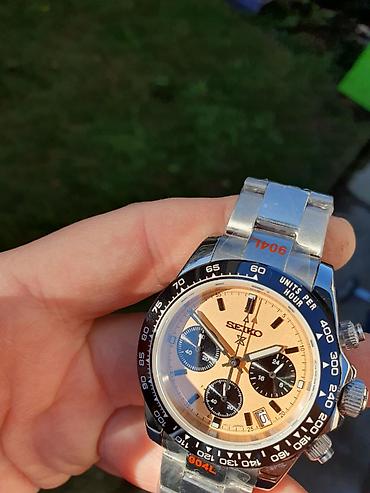 biser od ravanice: Seiko muški ručni sat sportskog izgleda, sa hronograf stilom — 2
