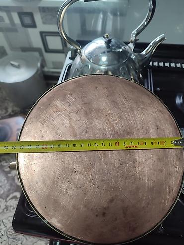 Чайники: Чайник антикварный латунный,дно медный, толщина стенки 2 мм,весь около — 9