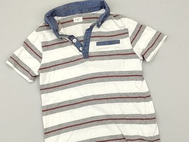 koszulki w paski: T-shirt, F&F, 5-6 years, 110-116 cm, condition - Good