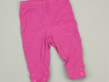 różowe legginsy: Legginsy, KappAhl, 0-3 m, stan - Dobry