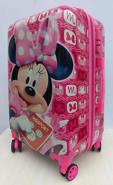 Rančevi, torbe i koferi: Dečji kofer na točkiće – Minnie Mouse motiv - Dimenzije: kabinski — 6