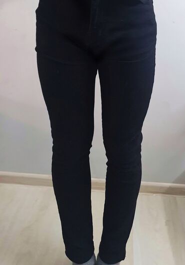 черный джинсы: Скинни, Высокая талия