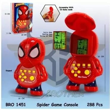 oyun sükanları: Mini Tetris oyunu Spiderman və Halk xarakterli 23 oyunu var