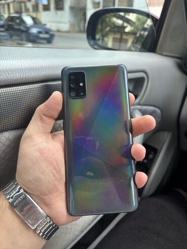 купить редми 9т бу: Samsung Galaxy A51, 128 GB, rəng - Qara, Barmaq izi, İki sim kartlı, Face ID