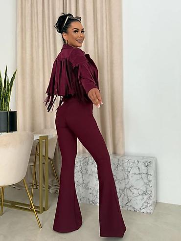 somot pantalone zenske: Jakna od velura sa resama 🌸 ✨ Efektan model koji svaki outfit čini — 7