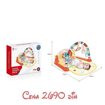 Podloge za igru: Muzička prostirka za bebе sa klavirom i visećim igračkama (0+) - — 9