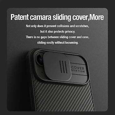Maske i futrole za telefone: Futrola Nillkin Cam Shield Pro za iPhone 15 Pro (6.1) zelena. Uz brzu — 5