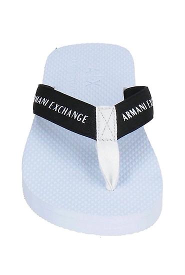 Босоножки, сандалии, шлепанцы: Armani Exchange kişi şippabı - Model: Armani Exchange loqo yazılı — 1
