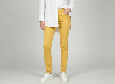 bershka spodnie dwukolorowe: Jeansy damskie, rozmiar S