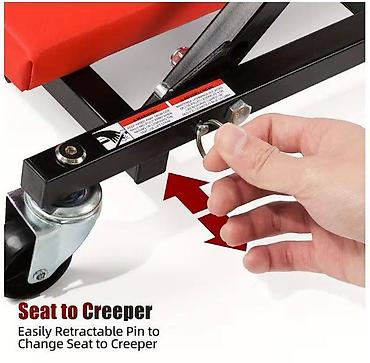 Alati za automobile: Pretvarač/ležaljka za automehaničare na točkićima 2‑u‑1 - — 7