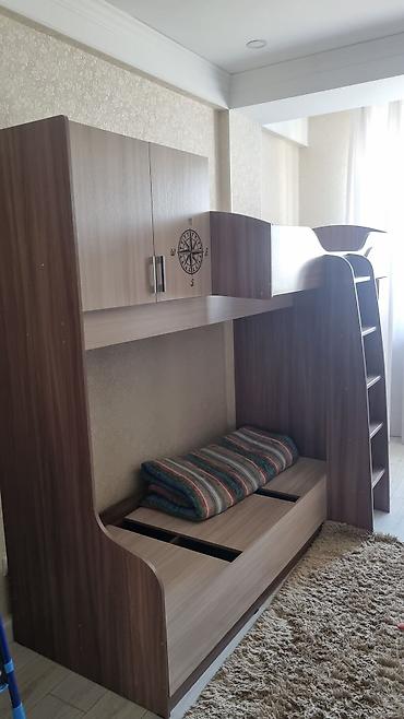 bunk bed: Детский комплект мебели в едином стиле (ЛДСП, цвет: дуб сонома/орех) — 1