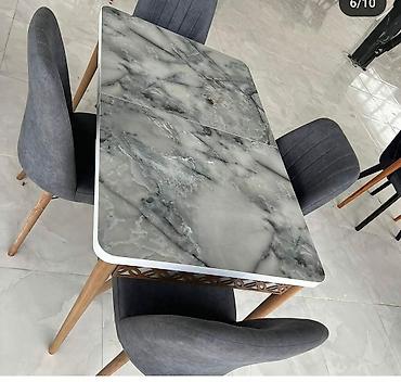 Masa və oturacaq dəstləri: Mətbəx üçün, Yeni, Açılan, Dördbucaq masa, 4 stul — 9