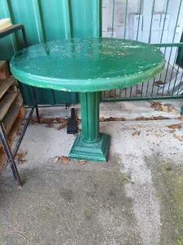 metalni sto za radionicu: Betonski bastenski sto 90cm. Veliki sto od betona. ✨ Visina 76cm — 7