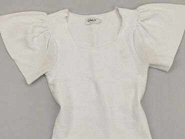 białe bluzki krótki rekaw: Bluzka Damska, Only, S, stan - Dobry