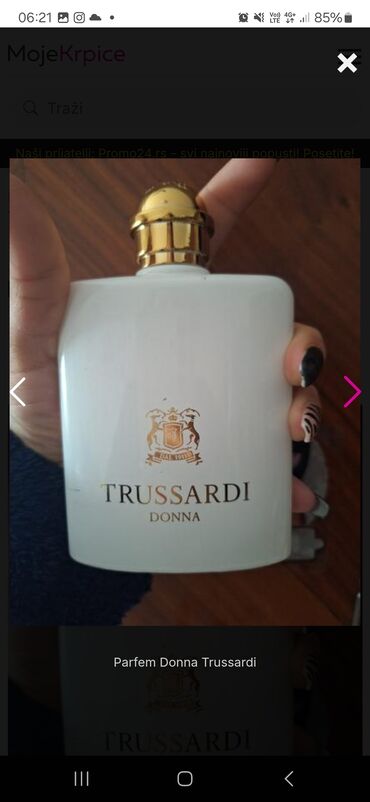 miris parfemi: Women's perfume, Trussardi, Original