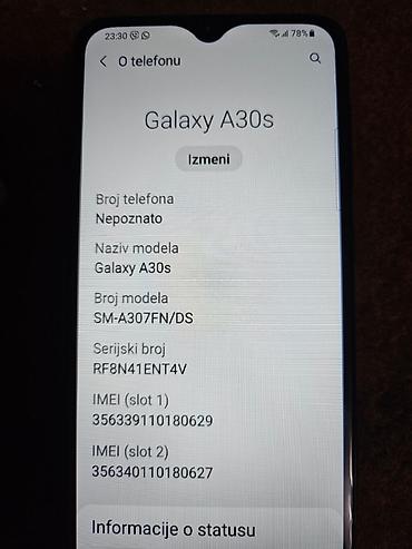 ps4 cena polovan: Samsung Galaxy A30s (SM-A307FN/DS) – dual SIM telefon sim free — 6