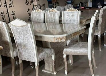 Masa və oturacaq dəstləri: Qonaq otağı üçün, Yeni, Açılmayan, Dördbucaq masa, 6 stul -da lalafo.az — 14 Masa və oturacaq dəstləri: Qonaq otağı üçün, Yeni, Açılmayan, Dördbucaq masa, 6 stul — 14