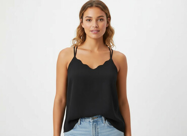 koszulka na ramiączkach plus size: New Look, Топ жіночий, розмір M