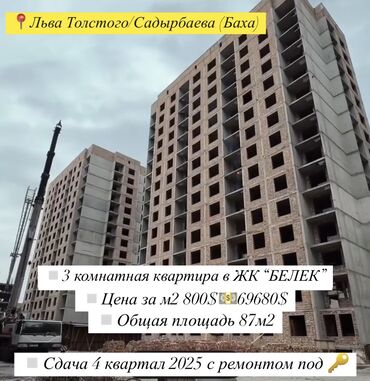 снесу квартиру: 3 комнаты, 87 м², Элитка, 14 этаж, Евроремонт