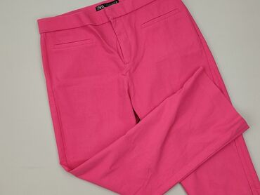Zara, Material trousers for women, size L (EU 40)