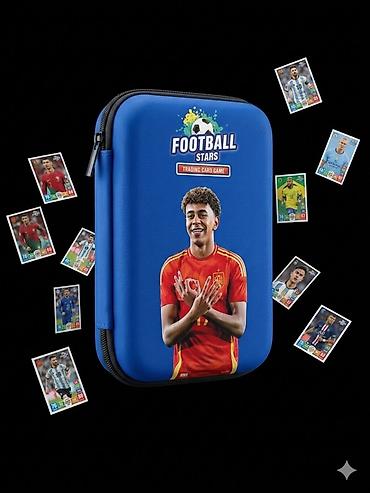 Digər oyuncaqlar: “Football Stars” kolleksiya kartları üçün zipli qab + kart dəsti Ən — 1