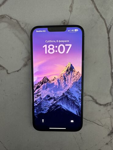 Apple iPhone: IPhone 13 Pro Max, Б/у, 256 ГБ, Sierra Blue, Зарядное устройство, Защитное стекло, Чехол, 87 %