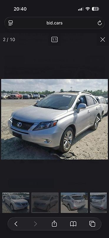 лексус рекс: Lexus RX: 2010 г., 3.5 л, Гибрид, Кроссовер — 2