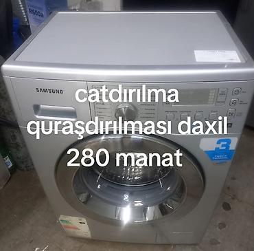 Paltaryuyan maşınlar: Paltaryuyan maşın Samsung, 6 kq, İşlənmiş, Avtomat, Ödənişli çatdırılma — 2