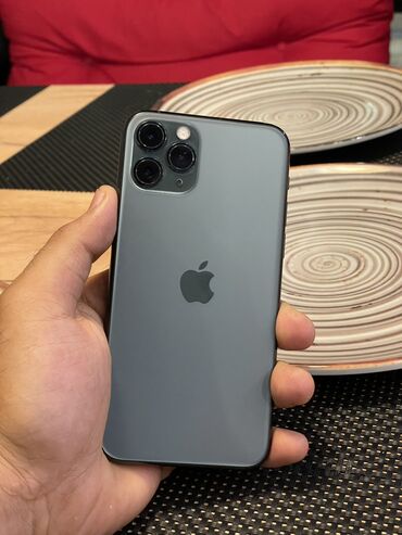 iphone 11 yaşıl: IPhone 11 Pro, 64 GB, Matte Midnight Green