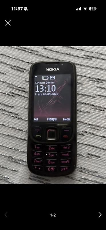 Mobil telefonlar: Nokia 6300 4G, rəng - Qara, Düyməli — 1