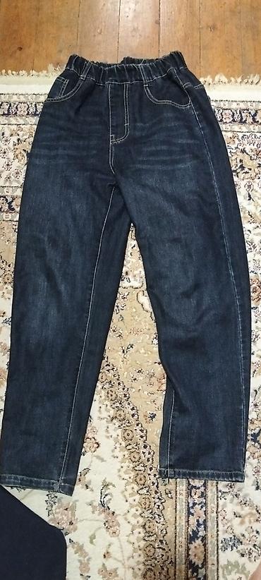 Джинсы и брюки: Uşaq cins şalvarı - Rəng: tünd göy (dark denim) - Model: düz kəsim — 1