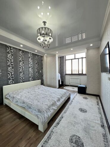 сдаю квартиру в районе аламединского рынка: 3 комнаты, 97 м², Элитка, 5 этаж, Дизайнерский ремонт
