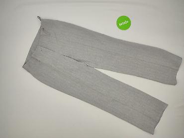 neutralny kolor: Spodnie materiałowe damskie, rozmiar L — 2