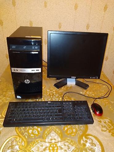 hp pavilion dv7: HP masaüstü kompüter seti Tərkib: - HP sistem bloku - Dell LCD — 9